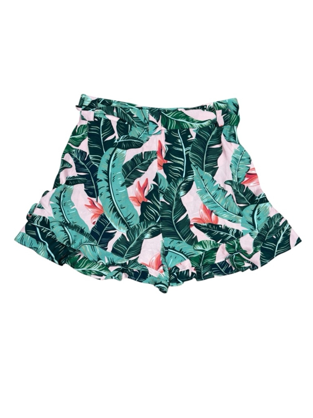 Show Me Your Mumu x Barbie Willow Tropical High Waist Shorts Size Large - Picture 5 of 7